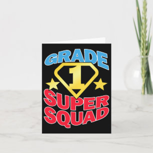 Klass 1 Toppen Squad Superhjälte Teacher Team Kort