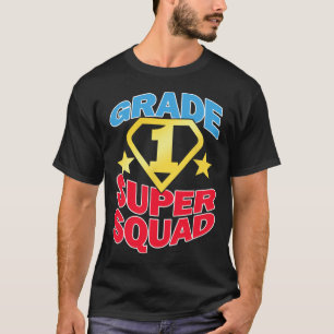 Klass 1 Toppen Squad Superhjälte Teacher Team T Shirt