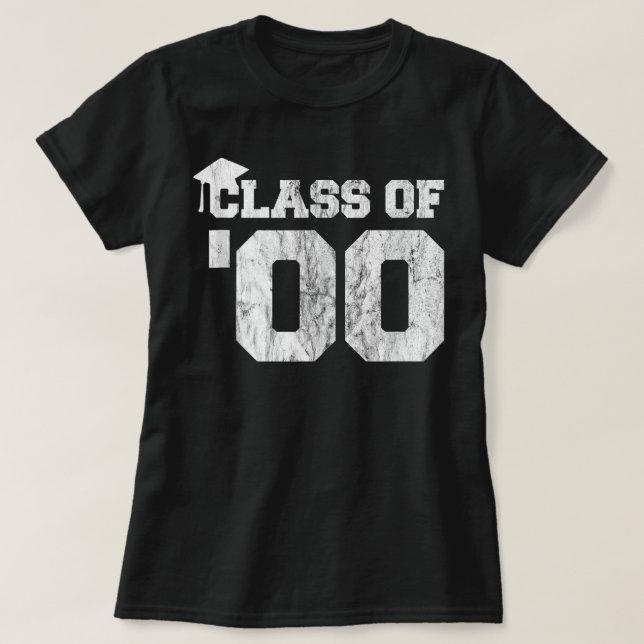 Klass 2000 Högre skolklasser Reunion Gif T Shirt (Design framsida)