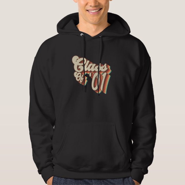 Klass 2001: Återföreningsklass i klass 01: Högskol Hoodie (Framsida)