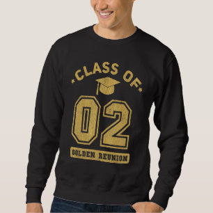Klass 2002 Högstadiet Gymnasiexamen Återförening Lång Ärmad Tröja