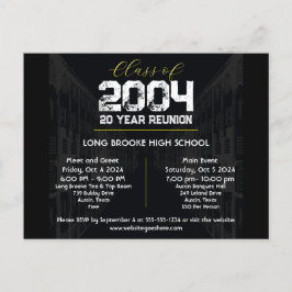 Klass 2004: 20 års gymnasieåterförening 2 eveneman vykort