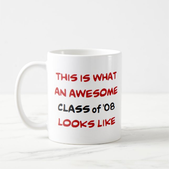klass 2008, fantastisk kaffemugg (Vänster)