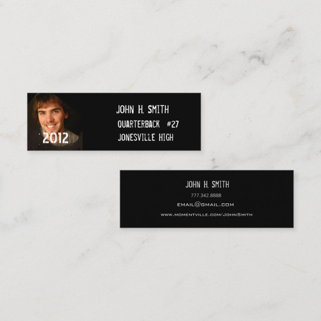 Klass 2012: Inbjudan och gåvor till högre Studente (Fram/baksida)