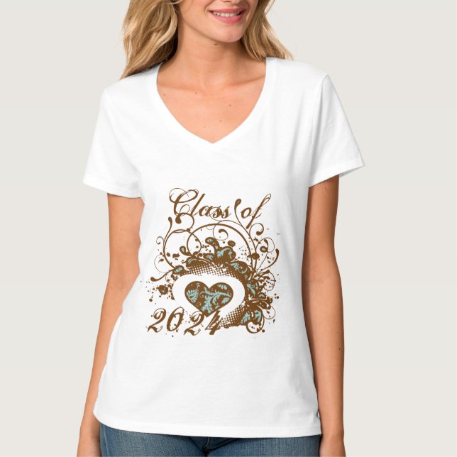 Klass 2012: Inbjudan och gåvor till högre Studente Tee Shirt (Framsida)