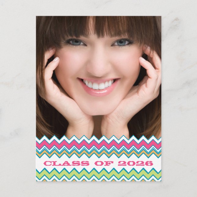 Klass 2012: Inbjudan och gåvor till högre Studente Vykort (Framsida)