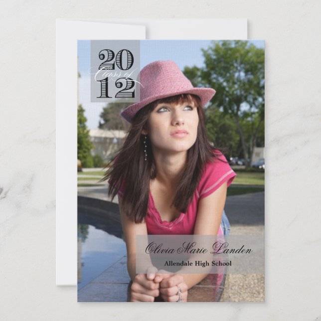 Klass 2012| Meddelande från Studenten Inbjudningar (Framsida)