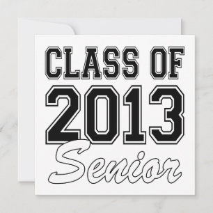 Klass 2013: Senior Inbjudningar