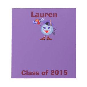 Klass 2015 Anpassningsbar Student Small Lila Antec Anteckningsblock