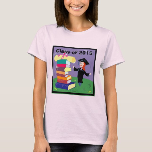 Klass 2015: Tanktopet Student Girl Tee Shirt (Framsida)