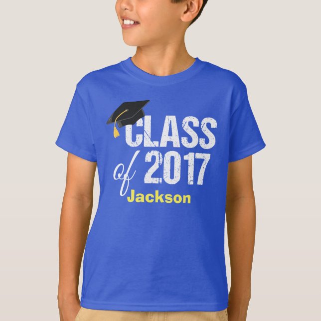 Klass 2017 Kindergarten Studenten Anpassningsbar Tee (Framsida)