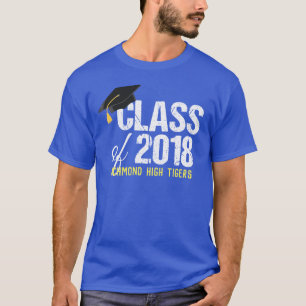 Klass 2018 Studenten Anpassningsbar Senior Tee Shirt
