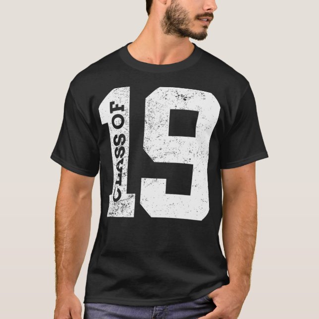 Klass 2019 Högre klass Studenten Shirt T (Framsida)