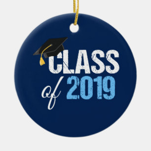 Klass 2019: Högre Studenten Julgransprydnad Keramik