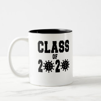 Klass 2020: Corona Virus Studenten Två-Tonad Mugg
