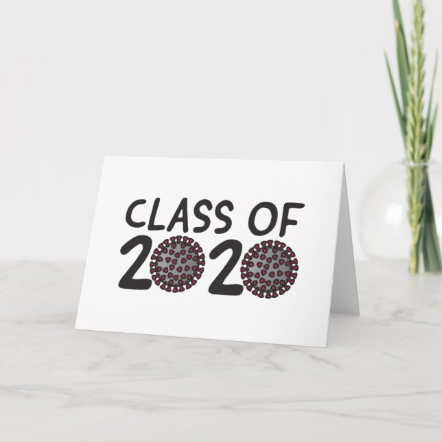Klass 2020: Coronavirus År Studenten Kort (Framsida)