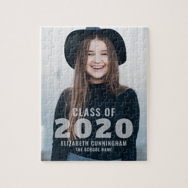 Klass 2020 | Foto Studenten-meddelande Pussel (Vertikal)