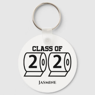 Klass 2020: Lustigt Pappert Studenten-högre Nyckelring