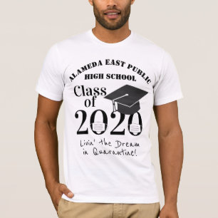 Klass 2020 Roligt Karantän Studenten T Shirt