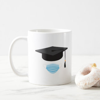 Klass 2020 Studenten - Studentmössa och Ansikte Kaffemugg