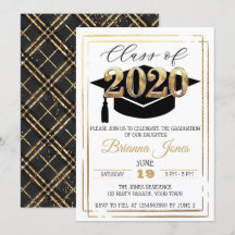 Klass 2020 Svarta och Guld Studenten