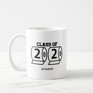 Klass 2020: Toilet Papper Studenten Gift Namn Kaffemugg
