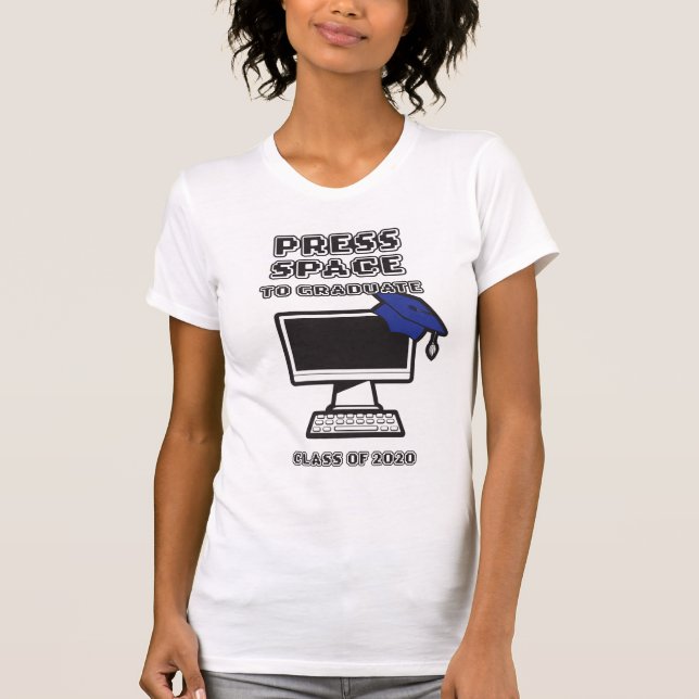 Klass 2020 Virtuellare Studenten T Shirt (Framsida)