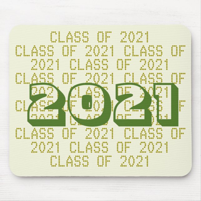 Klass 2021 Beige Mousepad av Janz Musmatta (Framsidan)