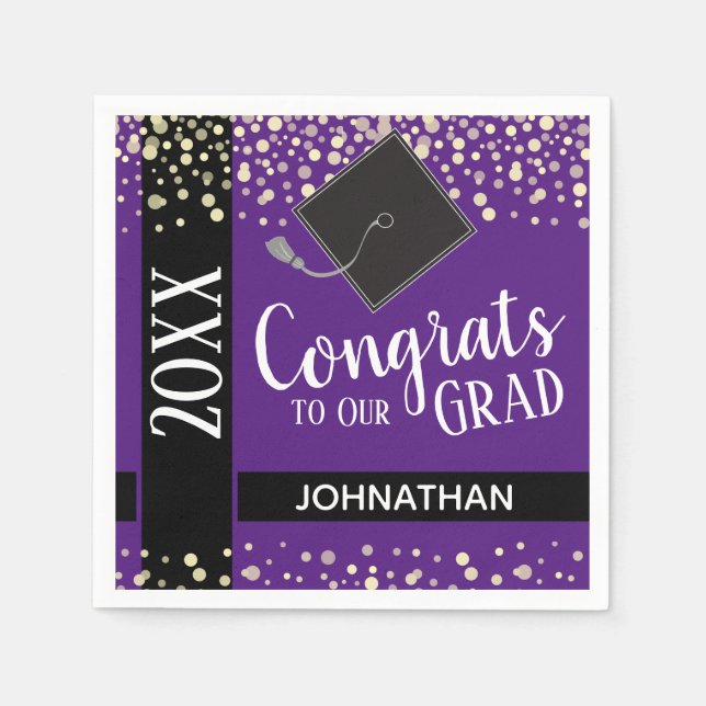 Klass 2021 Studentfest Pappersservett (Framsidan)