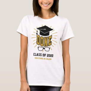 Klass 2022 Färdig Examen Anpassad Examen T Shirt