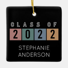 Klass 2022 Skolakademiker med examen Julgransprydnad Keramik