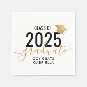 Klass 2022 Svarta Guld Studenten  Pappersservett