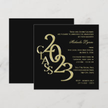 Klass 2023 Elegant Guld och svart