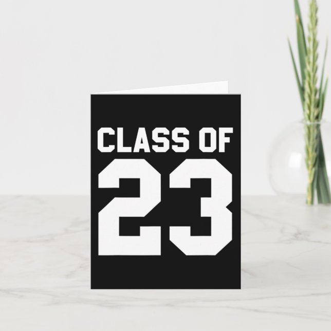 Klass 2023: Högre Student Back to school Kort (Framsida)