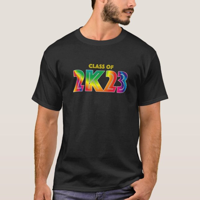 Klass 2023 Regnbåge 2K23 T Shirt (Framsida)