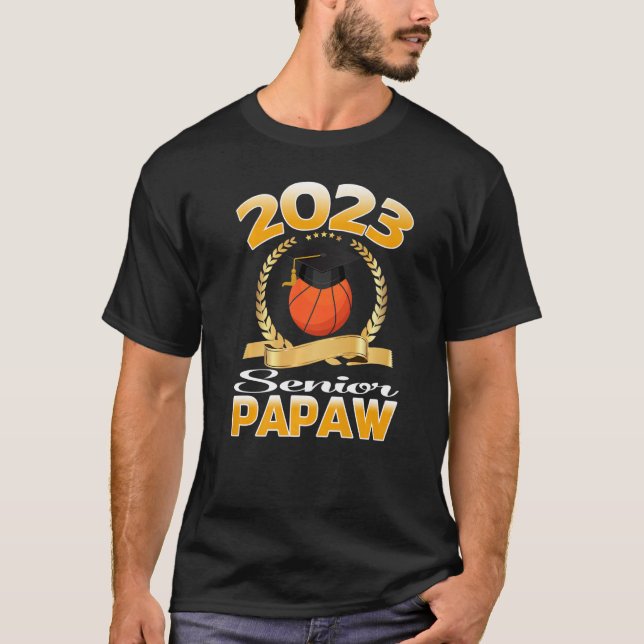 Klass 2023: Senior Basketball Papaw Studenten G T Shirt (Framsida)