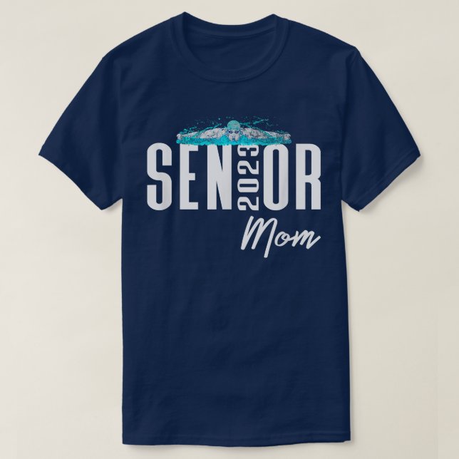 Klass 2023: Senior Mamma Simma Team Swimmer Matchi T Shirt (Design framsida)