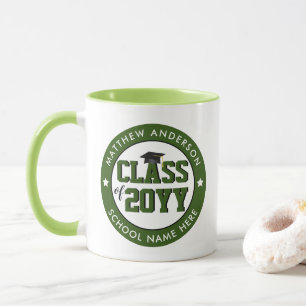 Klass 2023: Skogstrafiken Grönt Student Studenten Mugg