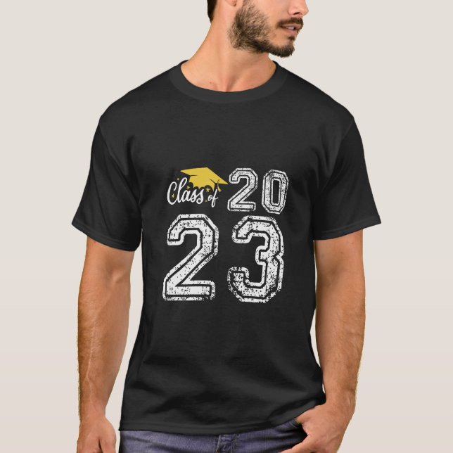 Klass 2023 Studenten Grad T Shirt (Framsida)