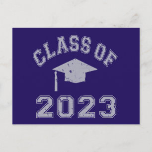 Klass 2023 Studenten - Grått 2 Vykort