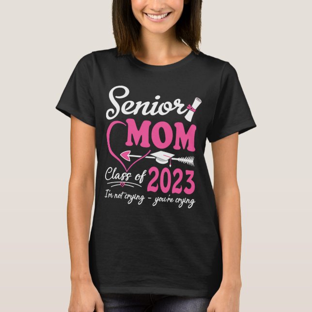 Klass 2023 Studenten proud Mamma för kvinnor T Shirt (Framsida)