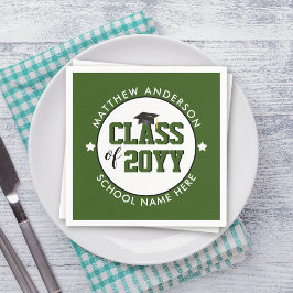 Klass 2023 Studentfest av Grönt i skog Pappersservett