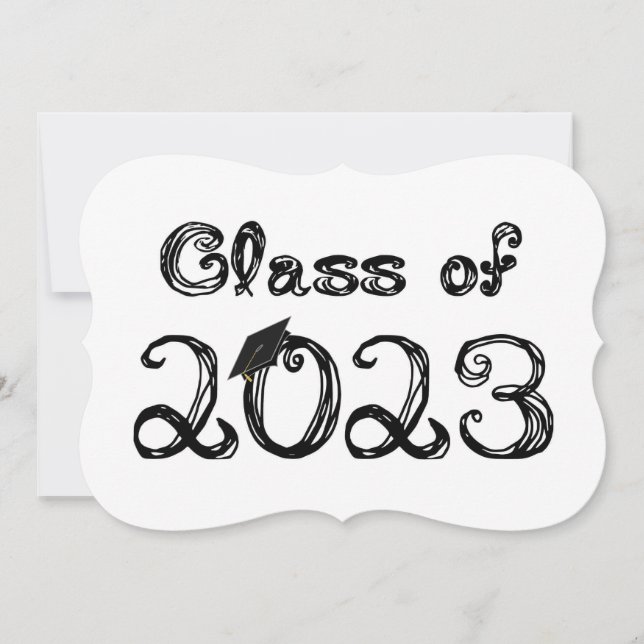 Klass 2023 Tyger Font Examen Kåpa (Framsida)