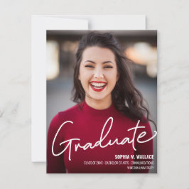 Klass 2024 anpassningsbar Universiteten Student Fo Meddelande