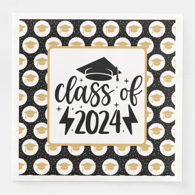 Klass 2024 Caps Pappersservett (Framsida)