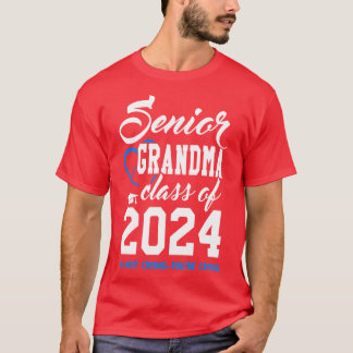 Klass 2024: Farmor Senior Gifts Funny Senio T Shirt