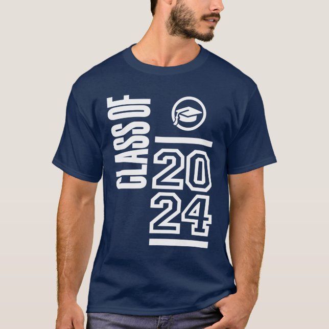 Klass 2024 - Förste Studenten-skolan T Shirt (Framsida)