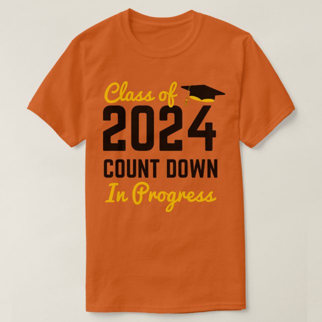 Klass 2024 Gift Gift Studenten Gift 202 T Shirt (Design framsida)