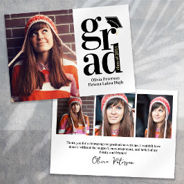 Klass 2024 GRAD Multi Photo Studenten Tack Kort