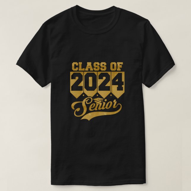Klass 2024 Högre skola T Shirt (Design framsida)